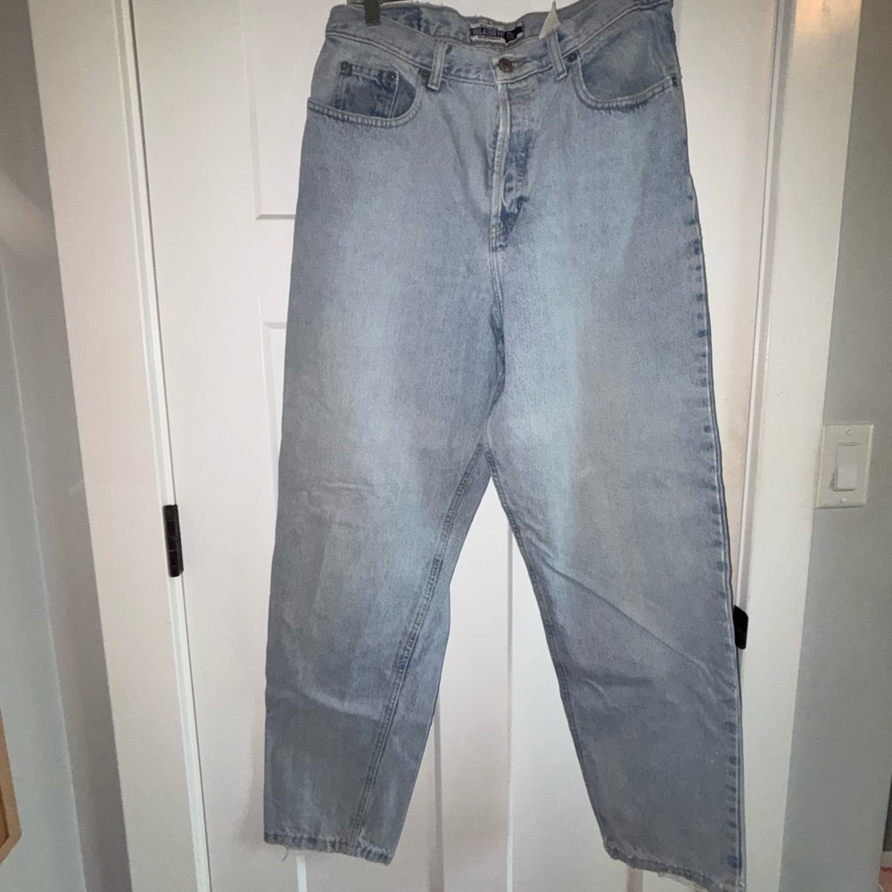 GAP Light Blue Denim Jeans with Brown Patch